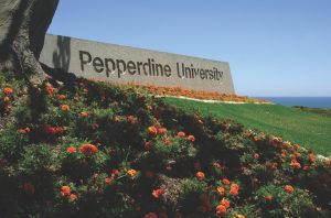 Pepperdine university campus near Malibu, California, proctortrack