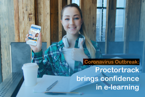 e-learning rises amid coronavirus outbreak. Proctortrack helps in to conduct online exam