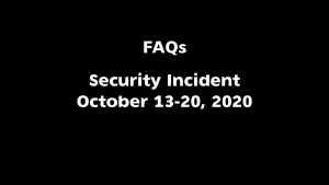 Security incident