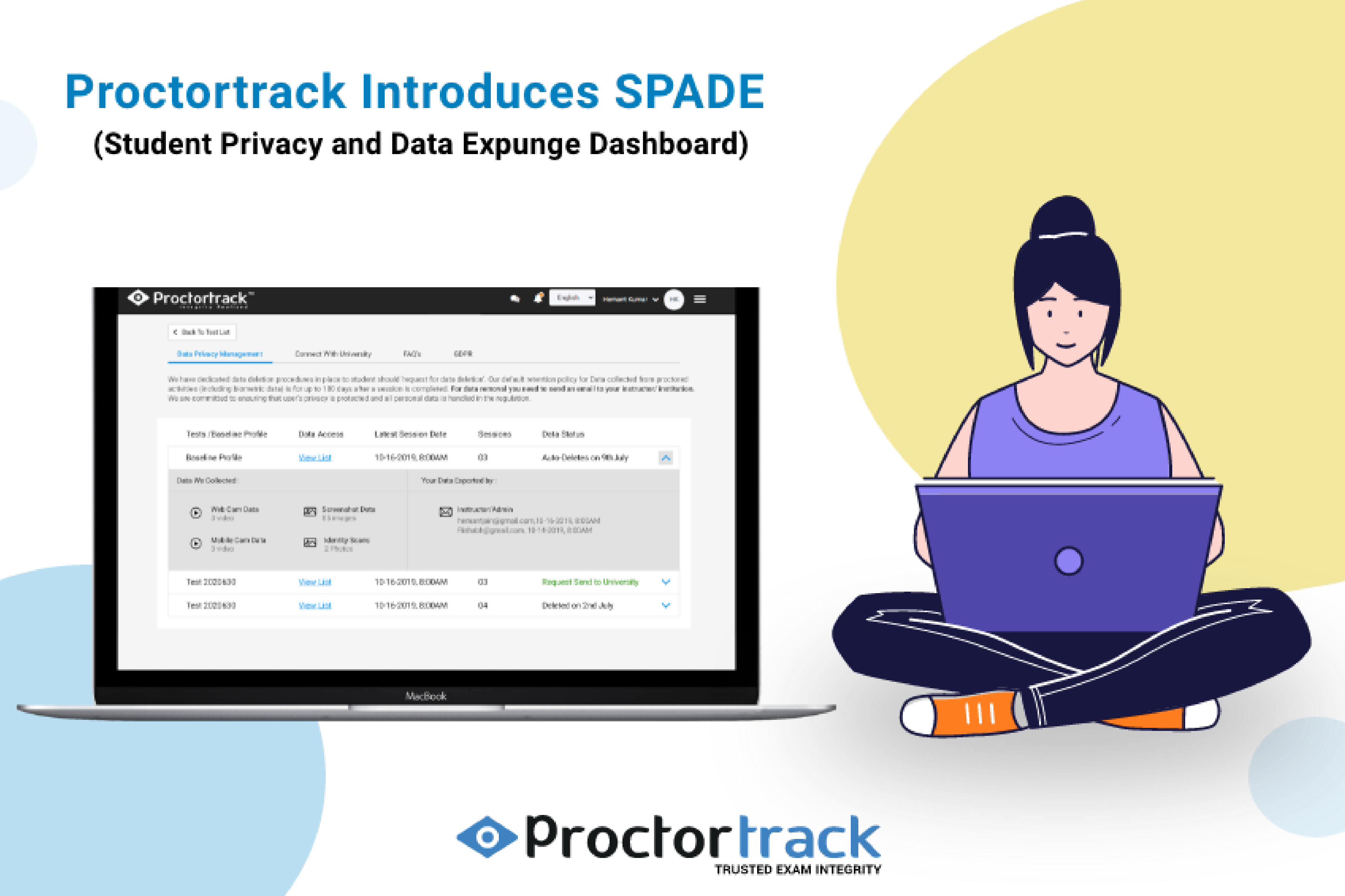 online proctored exam download proctortrack browser extension for proctoring.exam remote invigilation, remote supervisor, invigilator online test, remote invigilation system.
